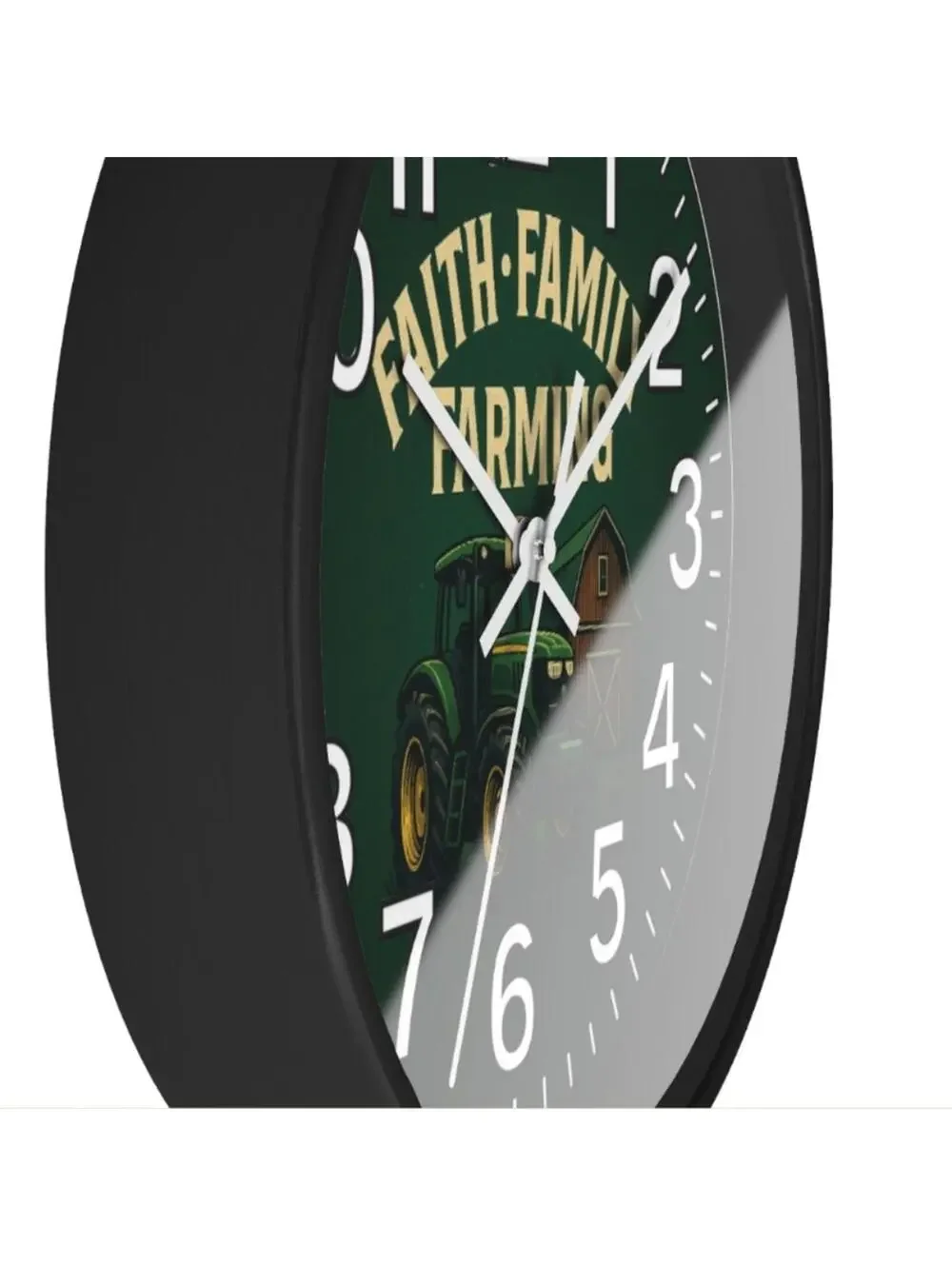John Deere Faith Family And Farming Glow In The Dark Wall Clock New!